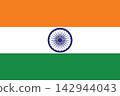 India flag, the national flag, Vector illustration. 142944043