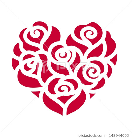 Red rose vector flower with graceful petals and botanical details, romantic floral element for wedding invitations, Valentine cards, stationery, packaging, branding, prints and decoration Red rose vector flower with graceful petals and botanical details, romantic floral element for wedding invitations, Valentine cards, stationery, packaging, branding, prints and decoration 142944093