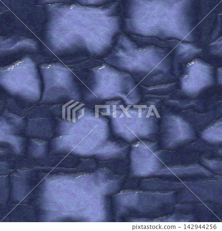Deep Blue Ice Rock Cave Wall Seamless Glacial Stone Texture Deep Blue Ice Rock Cave Wall Seamless Glacial Stone Texture 142944256