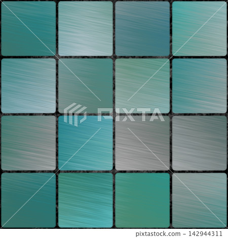 Teal Brushed Metal Square Tiles Texture Teal Brushed Metal Square Tiles Texture 142944311