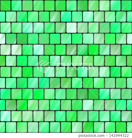 Emerald Green Glossy Square Tiles Texture Emerald Green Glossy Square Tiles Texture 142944322