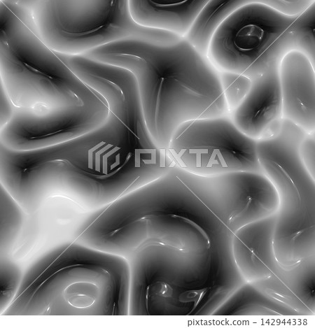 Black and White Glossy Liquid Waves Texture Black and White Glossy Liquid Waves Texture 142944338