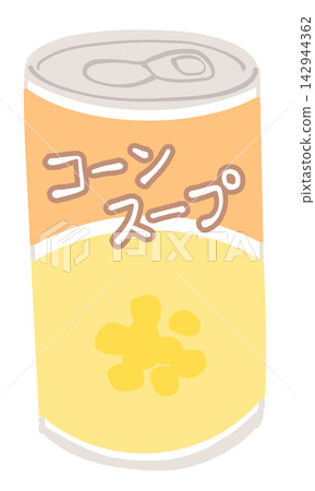 Illustration of a can of corn soup Illustration of a can of corn soup 142944362
