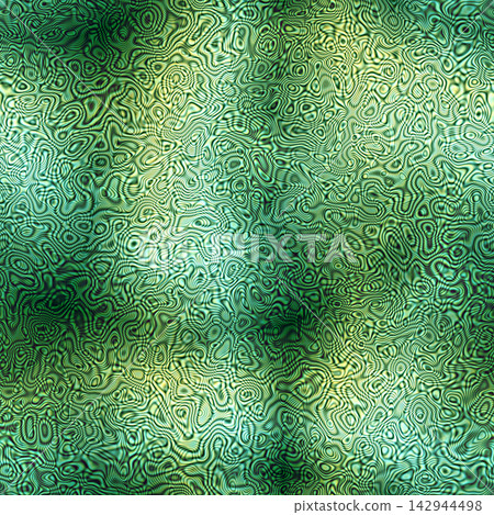 Emerald Green Moire Liquid Interference Texture 142944498