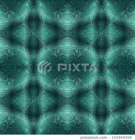 Teal Symmetrical Moire Waves Geometric Pattern Teal Symmetrical Moire Waves Geometric Pattern 142944504