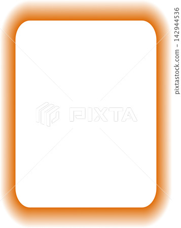 Glowing Orange Neon Vertical Rounded Rectangle Frame Glowing Orange Neon Vertical Rounded Rectangle Frame 142944536