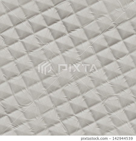 Grey Seamless Quilted Fabric Texture Diamond Pattern Grey Seamless Quilted Fabric Texture Diamond Pattern 142944539