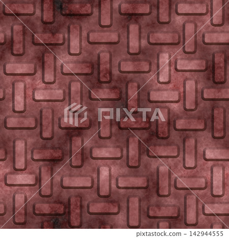 Red Grunge Industrial Stamped Metal Plate Seamless Texture Red Grunge Industrial Stamped Metal Plate Seamless Texture 142944555