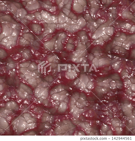 Red Raw Fleshy Organic Membrane Seamless Texture 142944561