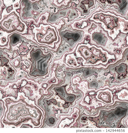 White and Pink Agate Layered Mineral Texture 142944656