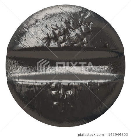 Dark Slotted Screw Head Macro 142944803