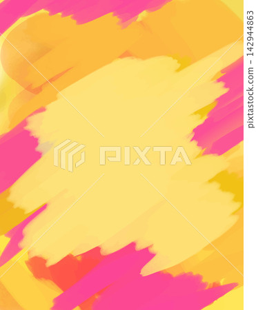 Abstract Vibrant Paint Brush Strokes Vector Background in Yellow Pink and Orange Tones Abstract Vibrant Paint Brush Strokes Vector Background in Yellow Pink and Orange Tones 142944863