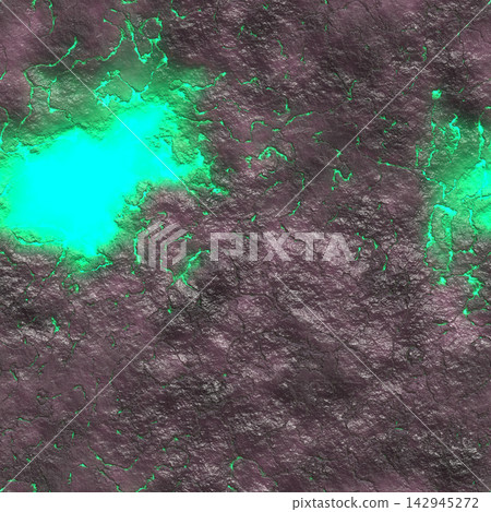 Purple Stone Surface with Glowing Green Energy Cracks Purple Stone Surface with Glowing Green Energy Cracks 142945272