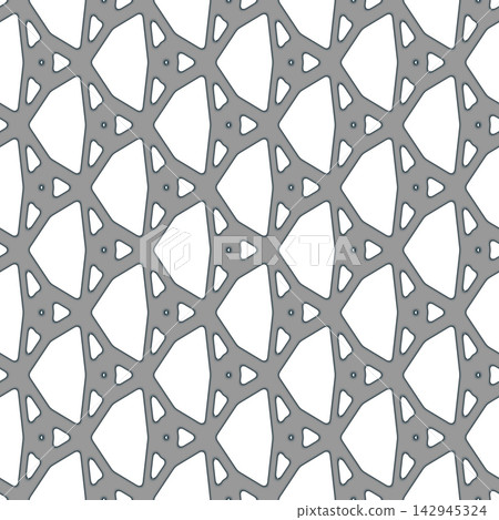 Seamless Complex Grey Geometric Mesh Pattern Seamless Complex Grey Geometric Mesh Pattern 142945324