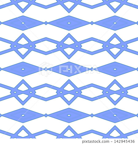 Blue and White Diamond Stripe Seamless Pattern Blue and White Diamond Stripe Seamless Pattern 142945436