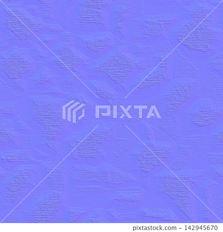 Floral Embossed Plaster Normal Map Texture Floral Embossed Plaster Normal Map Texture 142945670