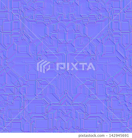 Symmetrical Sci-Fi Machine Plating Normal Map Texture Symmetrical Sci-Fi Machine Plating Normal Map Texture 142945691