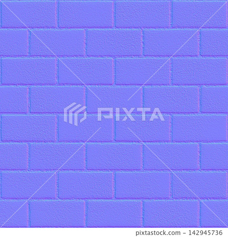 Rectangular Brick Masonry Seamless Normal Map Texture Rectangular Brick Masonry Seamless Normal Map Texture 142945736