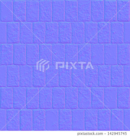Vertical Weathered Stone Tiles Seamless Normal Map 142945745
