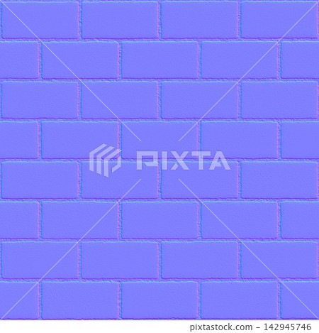 Clean Brick Masonry Wall Seamless Normal Map Texture Clean Brick Masonry Wall Seamless Normal Map Texture 142945746