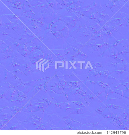 Fractured Ice Crystal Surface Seamless Normal Map 142945796