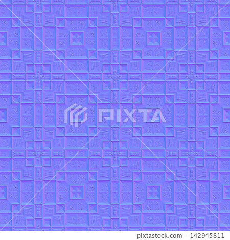 Ornate Classical Ceiling Tiles Seamless Normal Map Ornate Classical Ceiling Tiles Seamless Normal Map 142945811