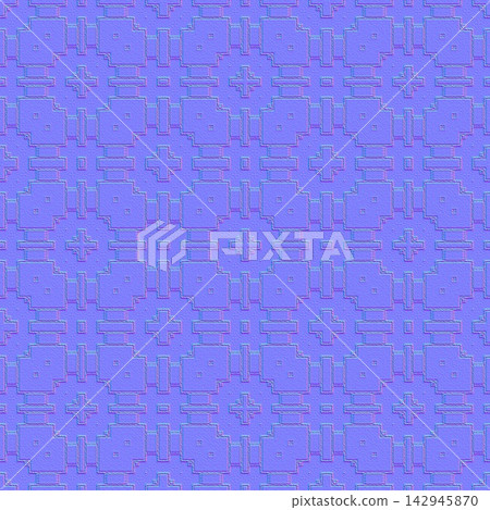 Ornate Stepped Cross Tiles Seamless Normal Map Ornate Stepped Cross Tiles Seamless Normal Map 142945870