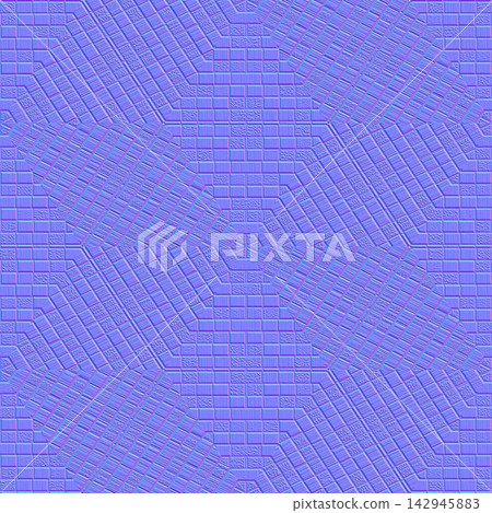 Radial Brickwork Mosaic Seamless Normal Map Texture Radial Brickwork Mosaic Seamless Normal Map Texture 142945883