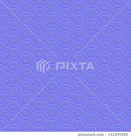 Hexagonal Cobblestone Paving Seamless Normal Map Hexagonal Cobblestone Paving Seamless Normal Map 142945890