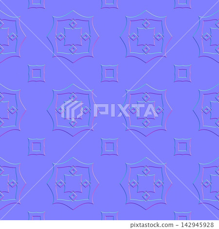 Polygonal Star Rosette Tiles Normal Map Polygonal Star Rosette Tiles Normal Map 142945928