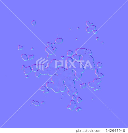 Water Drops Splash Puddle Isolated Normal Map Water Drops Splash Puddle Isolated Normal Map 142945948