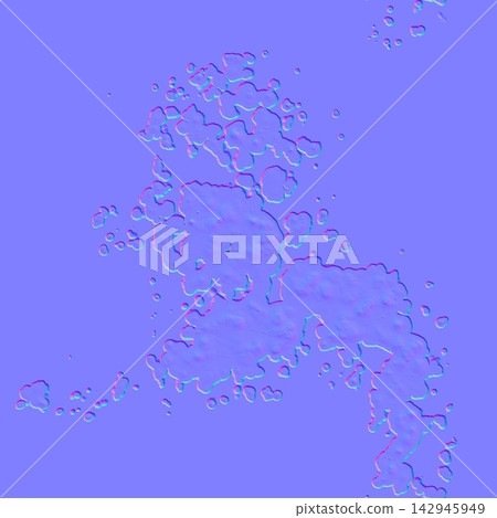 Splattered Liquid Puddle Trail Normal Map Splattered Liquid Puddle Trail Normal Map 142945949