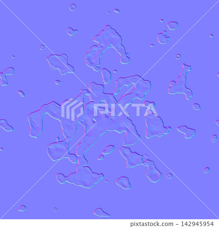 Spilled Water Puddle Droplets Normal Map Texture Spilled Water Puddle Droplets Normal Map Texture 142945954