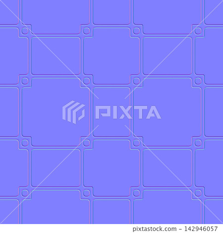 Geometric Modular Wall Tiles Seamless Normal Map 142946057