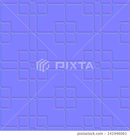 Modern Architectural Tile Grid Seamless Normal Map Modern Architectural Tile Grid Seamless Normal Map 142946061