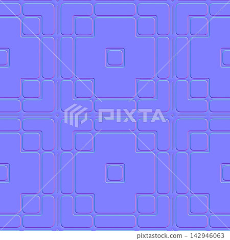Clean Beveled Geometric Tiles Seamless Normal Map Clean Beveled Geometric Tiles Seamless Normal Map 142946063