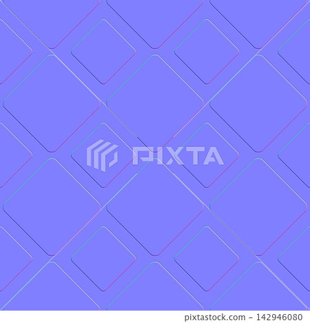 Diagonal Square Grid Tiles Seamless Normal Map Texture Diagonal Square Grid Tiles Seamless Normal Map Texture 142946080