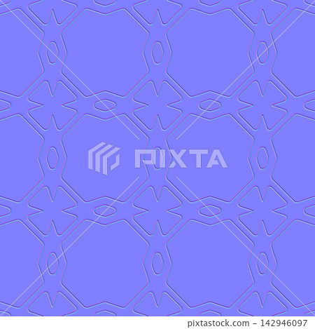 Geometric Clover Lattice Tiles Seamless Normal Map Texture Geometric Clover Lattice Tiles Seamless Normal Map Texture 142946097