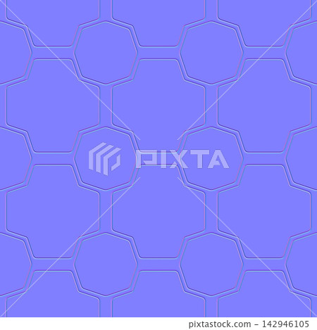 Interlocking Hexagonal Wall Tiles Seamless Normal Map Interlocking Hexagonal Wall Tiles Seamless Normal Map 142946105