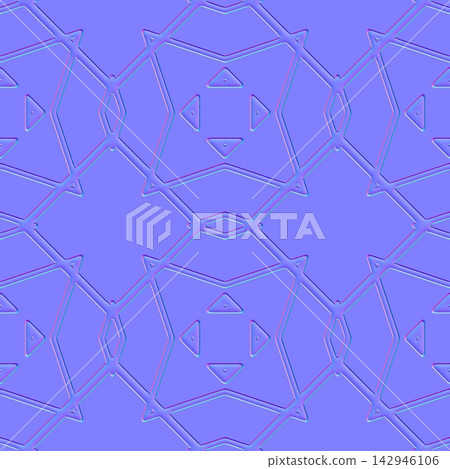 Geometric Star Lattice Tile Seamless Normal Map Geometric Star Lattice Tile Seamless Normal Map 142946106