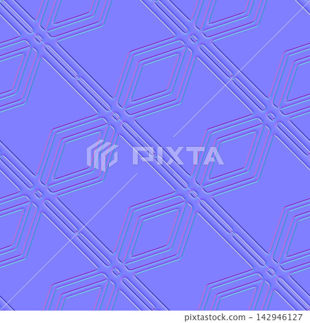 Concentric Diamond Wall Tiles Seamless Normal Map 142946127