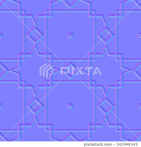 Geometric Star and Diamond Cladding Seamless Normal Map Geometric Star and Diamond Cladding Seamless Normal Map 142946145