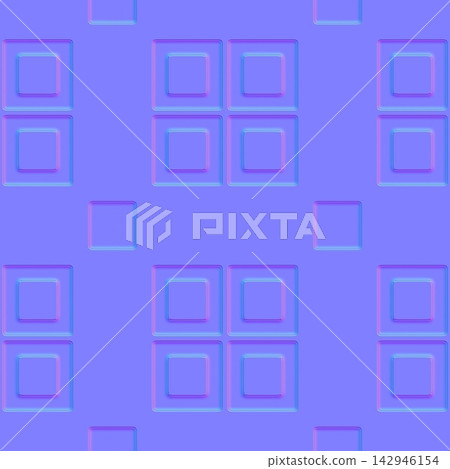Concentric Square Cluster Wall Panels Seamless Normal Map Concentric Square Cluster Wall Panels Seamless Normal Map 142946154