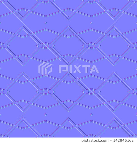 Horizontal Diamond Lattice Tiles Seamless Normal Map Horizontal Diamond Lattice Tiles Seamless Normal Map 142946162