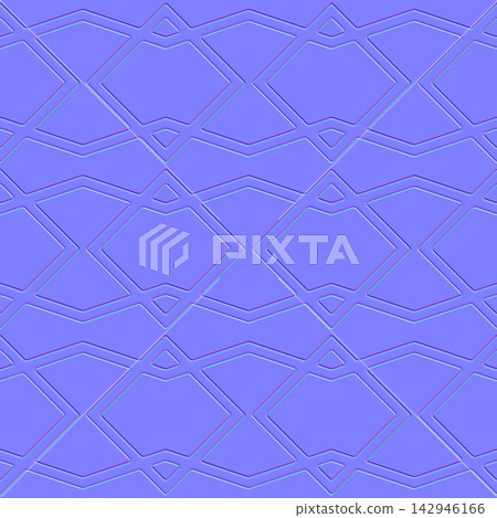 Geometric Polygonal Facade Panels Seamless Normal Map Geometric Polygonal Facade Panels Seamless Normal Map 142946166