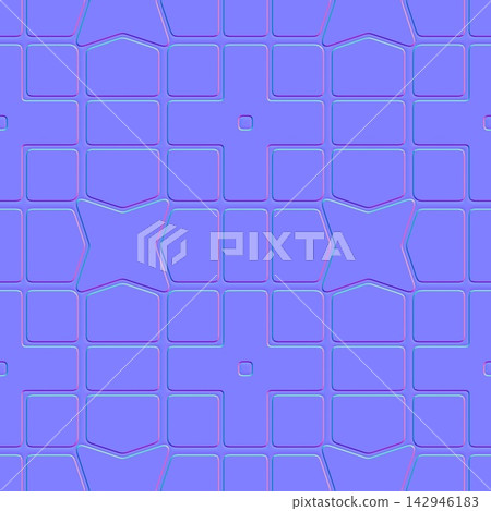 Modern Cross and Hexagon Wall Tiles Seamless Normal Map Modern Cross and Hexagon Wall Tiles Seamless Normal Map 142946183