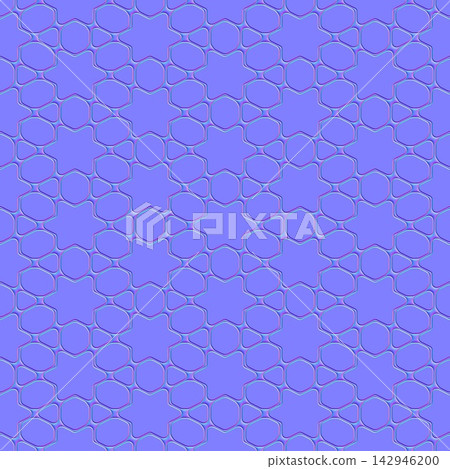 Islamic Star Mosaic Tiles Seamless Normal Map Texture Islamic Star Mosaic Tiles Seamless Normal Map Texture 142946200