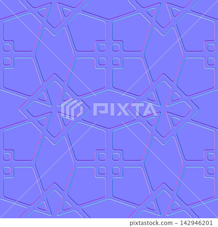 Geometric Pentagon Wall Tiles Seamless Normal Map Geometric Pentagon Wall Tiles Seamless Normal Map 142946201