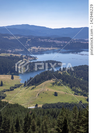 Amazing Aerial view of a lake Amazing Aerial view of a lake 142946229
