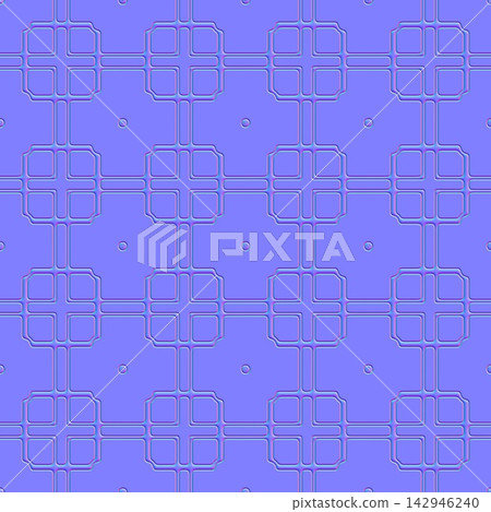 Modern Greek Cross Wall Tiles Seamless Normal Map 142946240